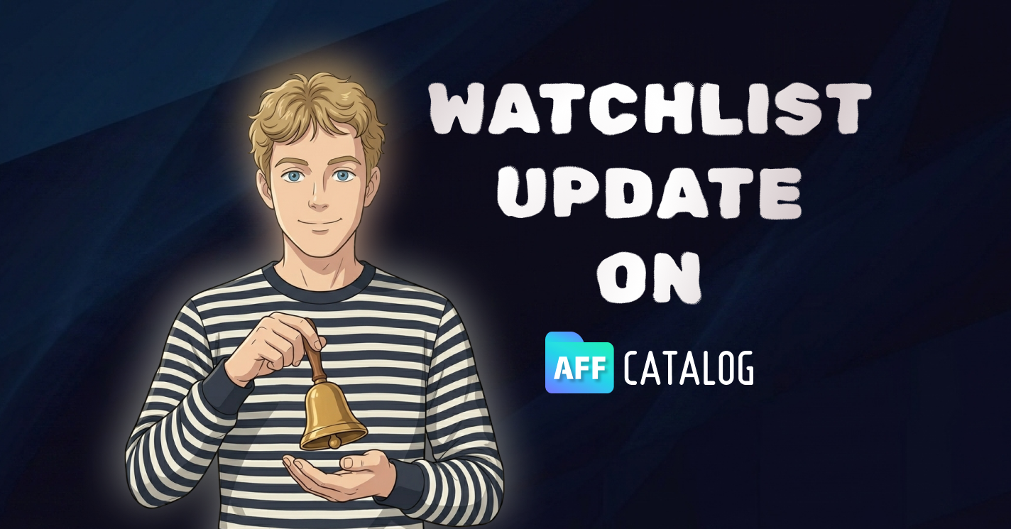 AFFCatalog lança Watchlist para rastrear mudanças nas listagens